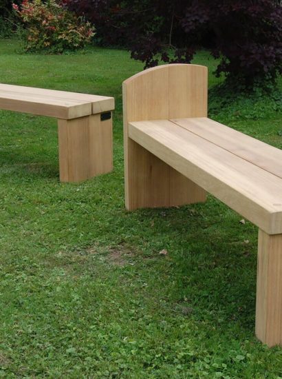 Curved Hardwood Benches